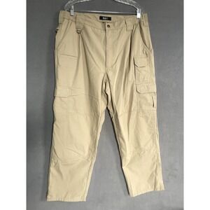 CQR Men's Tactical Ripstop Cargo Pants Size 38x30 Khaki Tan Stretch Waist